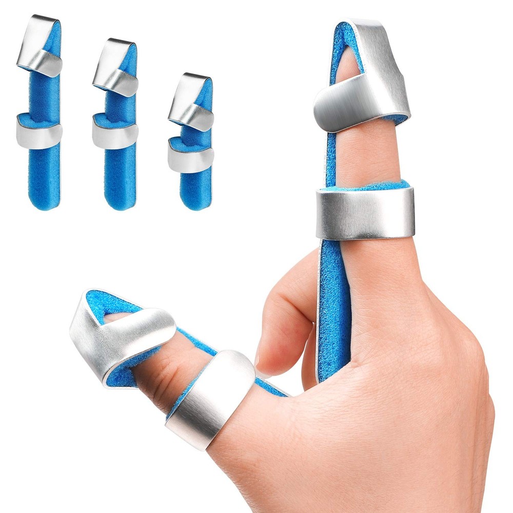 Trigger Finger Splint Brace for Thumb Index Middle Ring Pinky, Metal Foam Bro…