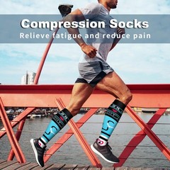 Bluemaple Compression Socks for Women & Men Large-X-Large, A-collocation03