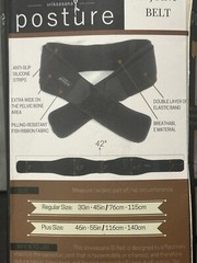 Vriksasana Posture Sacroiliac Belt Regular Size Dual Pull Mech. Open Box
