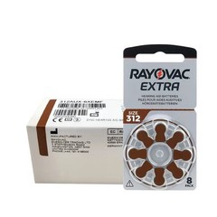 40 Rayovac Extra Size 312 Hearing Aid Batteries PR41 1.4V Zinc Air 8BL