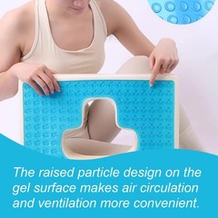 Gel Memory Foam Wheelchair Seat Cushion,Bed Sore Cushions for Butt,Pressure S…