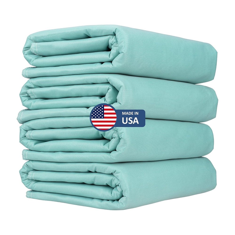 4 Pack! Wave Medical Premium Washable 34×36 Inch Reusable Bed Pad, Incontinence
