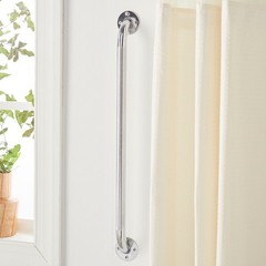 drive Silver Knurled Steel Wall Grab Bar 24″ L 12124-3