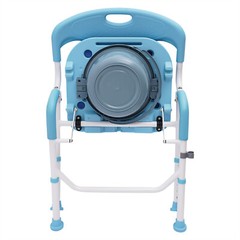 21.26 *20.47-24.4*29.13-33.07in Blue EVA Shower Folding Toilet Seat With Commode