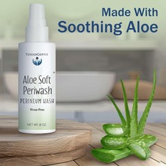 Aloe Soft Perineal Spray Pack of 2 8 oz Rinse Free Perineum Wash Soothes Vera
