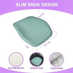 Non-Slip Gel Seat Cushion, 18.9×18.1 Inch – Sciatica Relief for Cars & Office