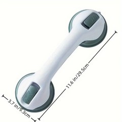 1Pack Shower Grab Bar 12″ Shower Suction Bar Handle Bathroom Safety Grip Handle