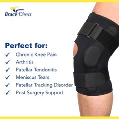 Internal Deluxe ROM Hinged Knee Brace with Compression Wrap and Open Patella