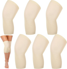 6 Pcs Compression Knee Sleeve Knee Brace Undersleeve Lightweight Breathable Leg