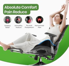 Truck Driver Seat Cushion Coccyx Orthopedic Memory Foam Antiskid Breathable