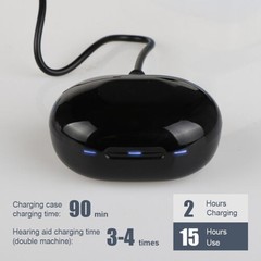 JINGHAO Hearing Amplifier Rechargeable Invisible Ear High-Power ITE Hearing AS