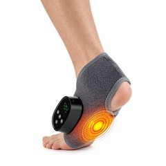 Electric 4 Modes Heated & 4 Vibration Foot Ankle Massager Pain Relief 1800mAh