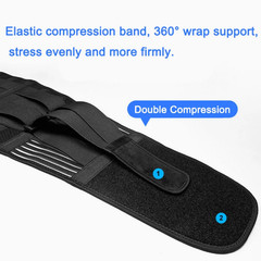 Lower Back Brace Copper Lumbar Support Waist Belt For Men Women Pain Relief