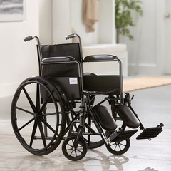McKesson Wheelchair, Elevating Swing Away Foot Leg Rest, Fixed Arm, 18 in…