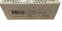 Core Spun Therafirm Compression Support Socks 15-20mmHg Black Small Long 17618