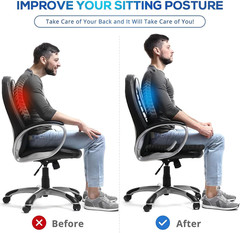 20″ Gel Seat Cushion for Long Sitting Pressure Relief(Jumbo&Thick) – Wheelchair