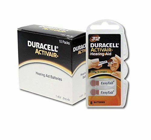New Fresh Duracell Hearing Aid Batteries Size 312 Exp 01-2028 8 to 160 batteries
