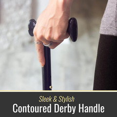 Adjustable Folding Cane with Ergonomic Handle, Lightweight, Sturdy and Support u