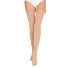 Thigh High Gradient Compression Stockings Firm Support 20-30mmHg w/Silicone Band