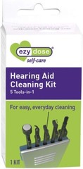 Hearing Aid Cleaning Kit 5-in-1 Small Travel Set BPA Free Easy Use