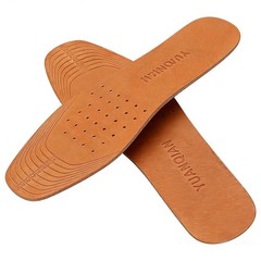 Clarmonde Genuine Leather Shoe Insoles, Absorbent Ultra US 5.5-10.5, Brown