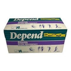 Kimberly-Clark Depends Shield EXTRA Absorbency Bladder Control VINTAGE NEW 1990