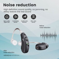 JINGHAO 1 Pair Rechargeable Hearing Aid Sound Ear Device Hearing Amplifier US