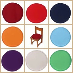 Thickened Sponge Round Chair Pad 30*30CM Washable Stool Cushion Candy Color With