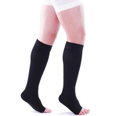 Compression Socks Knee Length Calf Open Toe Circulation Varicose Veins Men Women