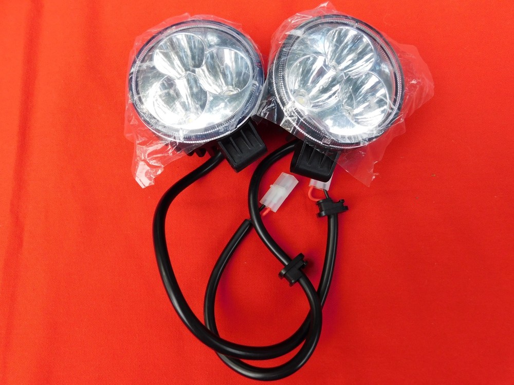 GATSBY VINTAGE SCOOTER HEADLIGHTS LED WITH WIRING HARNESS GATSBY X FAST SHIPPING