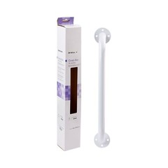 McKesson White Steel Wall Mounted Wall Grab Bar 16″ L 146-12016-3
