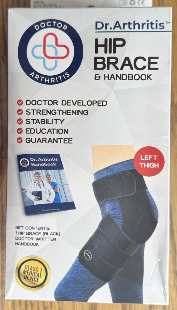 Dr. Arthritis ~ Hip Brace & Handbook ~ Left Thigh ~ Size S/M ~ Brand New