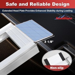 6FT Folding Aluminum Motorcycle Ramp – 440 lbs Capacity & Anti-Slip Surface
