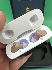 Audien Hearing Atom X Rechargeable OTC Hearing Aids Bluetooth W/UV Charging Case