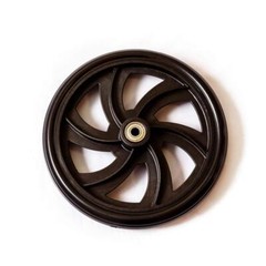 Universal Walker Rollator Replacement Wheels 8 Inch Solid Flat Free Pair New