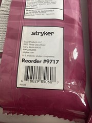 Stryker Sage 6 Cloths X 3 Packs 2% Chlorhexidine Gluconate Pre-op Prep Wipes NEW