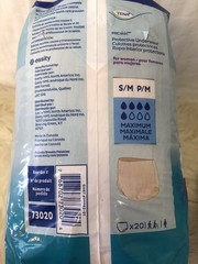 Tena ProSkin Fully Breathable Briefs Size Large (20 Count)