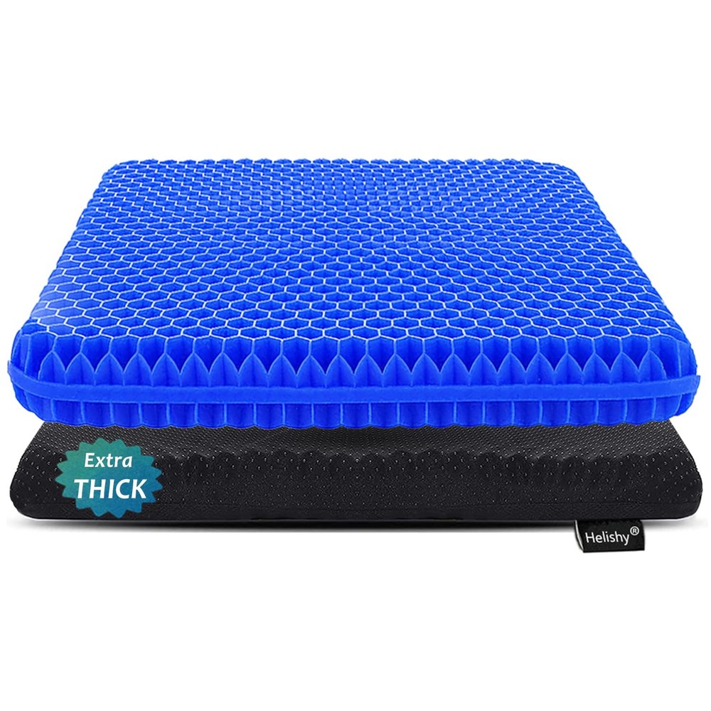 Gel Seat Cushion for Long Sitting Extra Thick Gel Cushion for Wheelchair So…..