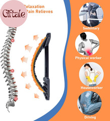 Back Stretcher for Lower Back Pain Relief 4 Level Spine Decompression