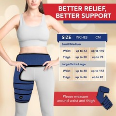 Dr. Arthritis Stabilizing Hip Brace for Men & Women, Thigh Compression Sleeve…