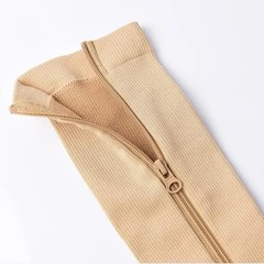 Nylon Zipper Compression Socks Support Graduated Stockings Mens Womens 20-30mmHg