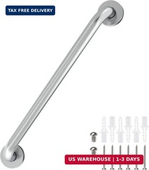 16 Inch Grab Bars for Bathtubs and Showers Brushed Nickel, Safety Shower Grab Ba