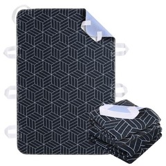 Positioning Bed Pads With 8 Handles Easy Repositioning 34×52 Inch Navy Blue