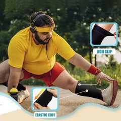 S M L 2XL 3XL 4XL Compression Socks Women Men Wide Calf Flight Socks Knee High