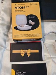 NEW Audien Hearing ATOM one 1 Wireless Rechargeable OTC Hearing AIDS