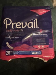 Prevail Daily Pads 20 Count Package
