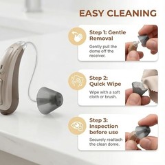 10 Counts Hearing Aid Ear Tips Replacement Fit Standard Receiver Tulip Domes …
