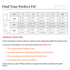 Medical Calf Compression Sleeve Socks 20-30 mmHg Varicose Veins Running Athletic
