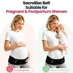 Adjustable Sacroiliac SI Joint Hip Belt for Pain Relief | Lower Back Support Bra