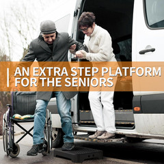 One Step Stools for Adults, Portable Safety Step Platform for Seniors Small Plas
